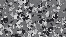 Decorative flake sample showing 1/8-inch chips.