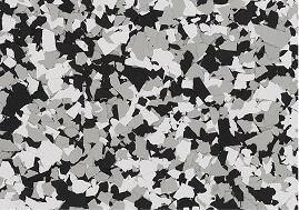 Domino decorative flake blend sample.