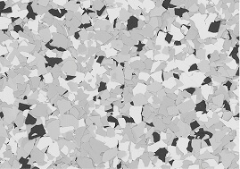 Stargazer decorative flake blend sample.