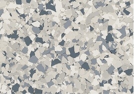 Tidal Wave decorative flake blend sample.